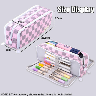 Pencil Case Teenager Pencil Case 3 Compartment, Large Capacity Pencil Case for School & Office