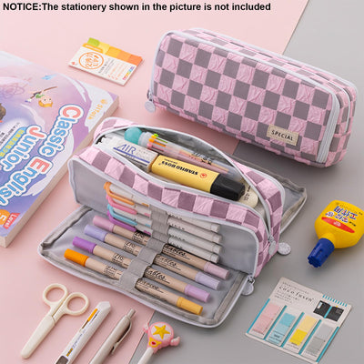 Pencil Case Teenager Pencil Case 3 Compartment, Large Capacity Pencil Case for School & Office