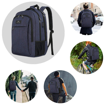 Laptop-Rucksack  Zoll Schulrucksack Teenager wasserdichte Schultasche Anti-Diebstahl mit