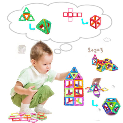 Magnetische Bausteine Magnetische Spiele für Kinder Kinderspielzeug Puzzle