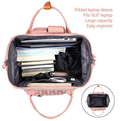 Work backpack School backpack with USB charging port, Waterproof