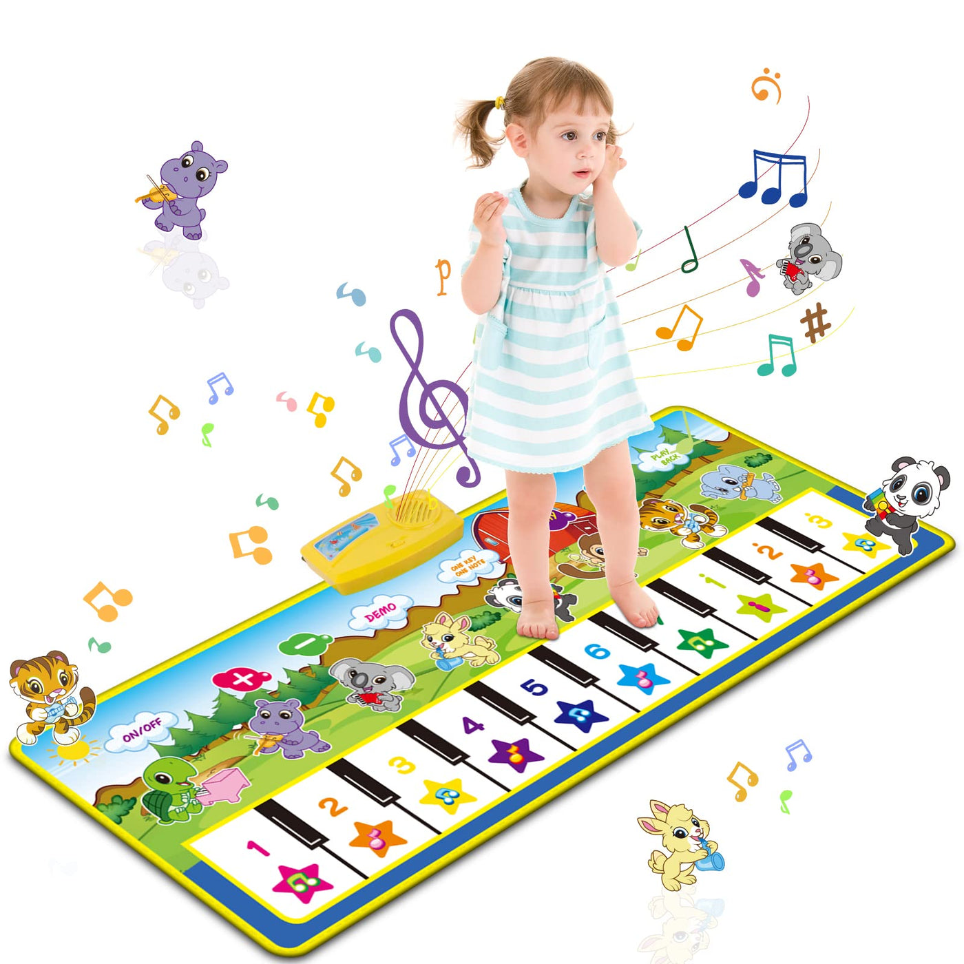 Klaviermatte Musikspielzeug  Melodien Anti-Rutsch Kinder Klaviermatte