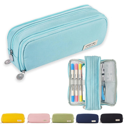 Pencil Case Teenager Pencil Case 3 Compartment, Large Capacity Pencil Case for School & Office