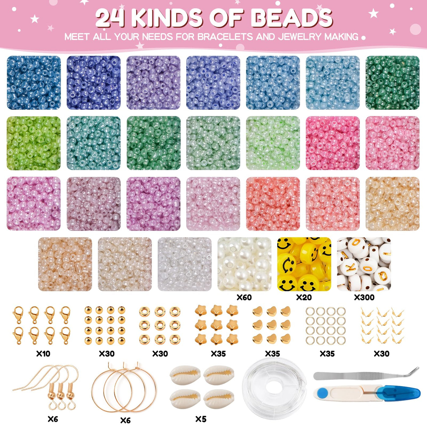 Schmuck Crafting Girls, School Enrollment Girls Crafting Set Kinder Armbänder DIY Spielzeug