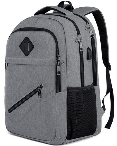 Sac à dos, sac à dos scolaire imperméable, sacoche pour ordinateur portable avec port de charge USB, sacoche de travail, de voyage et de camping avec pochette antivol