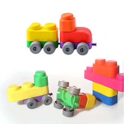 Soft Blocks Plus Wheels multicolored