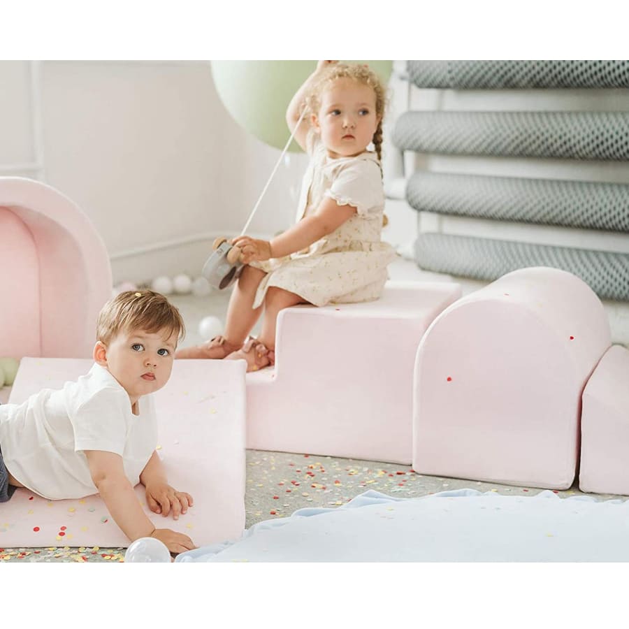 Foam playset with ball pits - pink