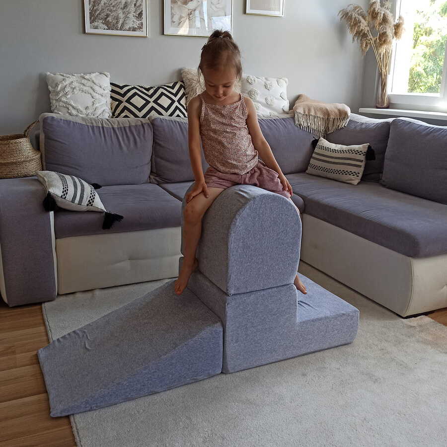 Foam Play Modules for Children, Trio, Graphite free shipping - Montessori
