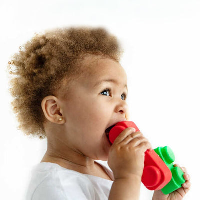 They’re perfect teething toys because they won’t hurt tiny gums