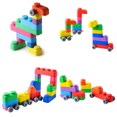 Soft Blocks Plus Wheels multicolored