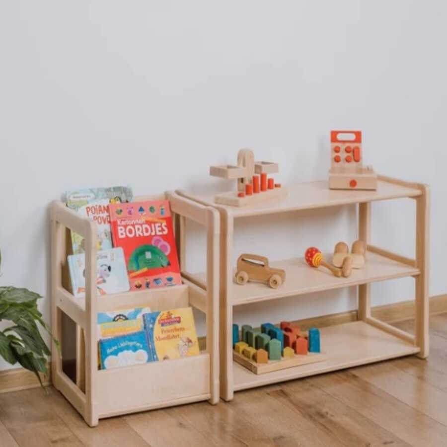 Montessori open mini-shelves