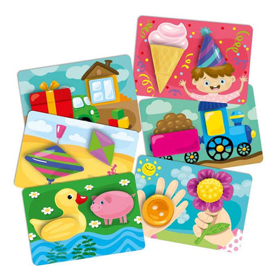 Plastic cards with velcro -  games for families